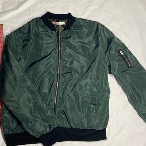Men's/Woman’s Green Bomber Jacket